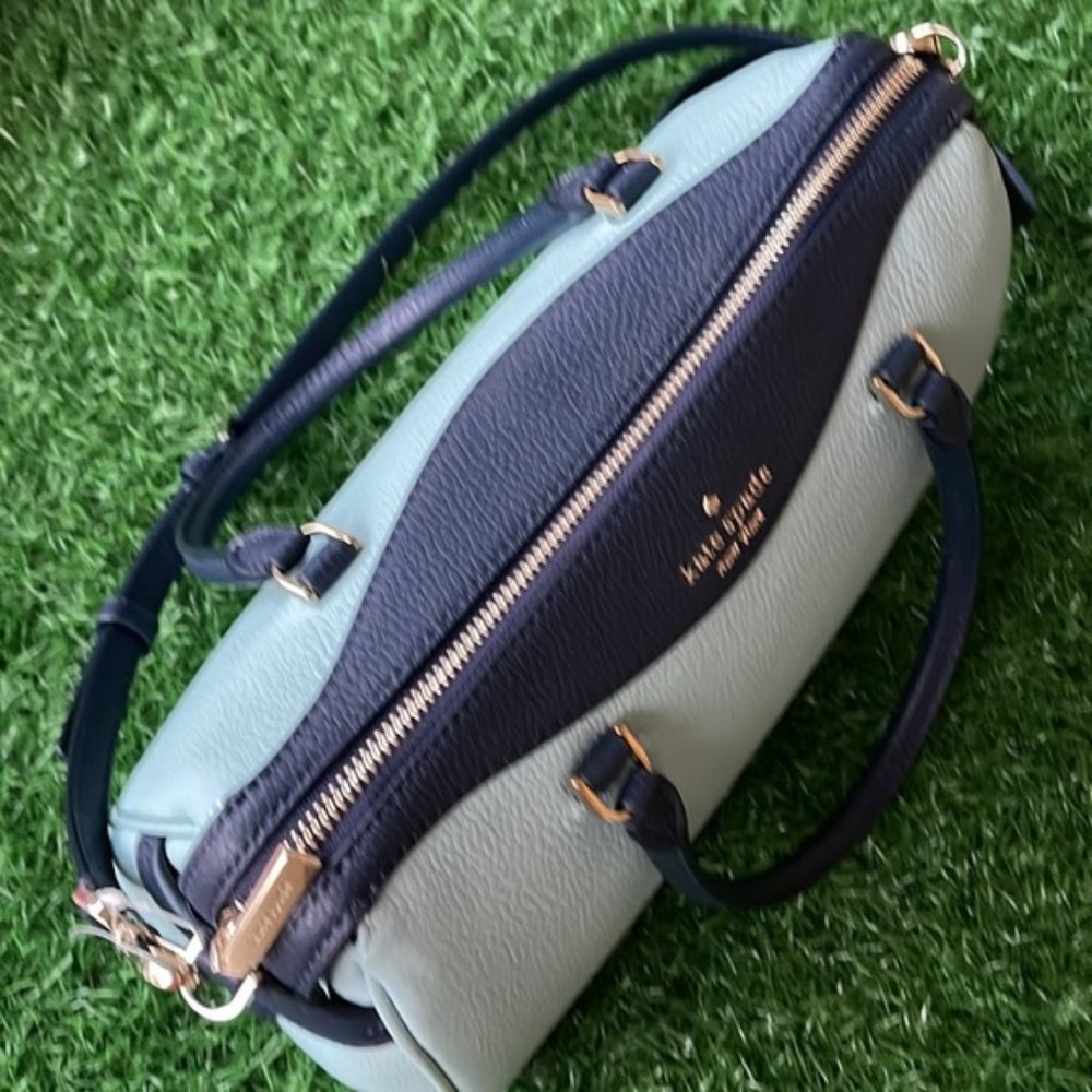 Kate Spade Colorblock Pebbled Leather Mimi Satchel Aphrodite - Picture 4 of 16